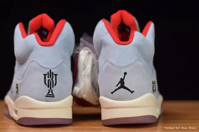 Kicked Out Shoe Store Air 5 CI1899-400 JSP Ice Jordan x Blue Trophy Room 0509